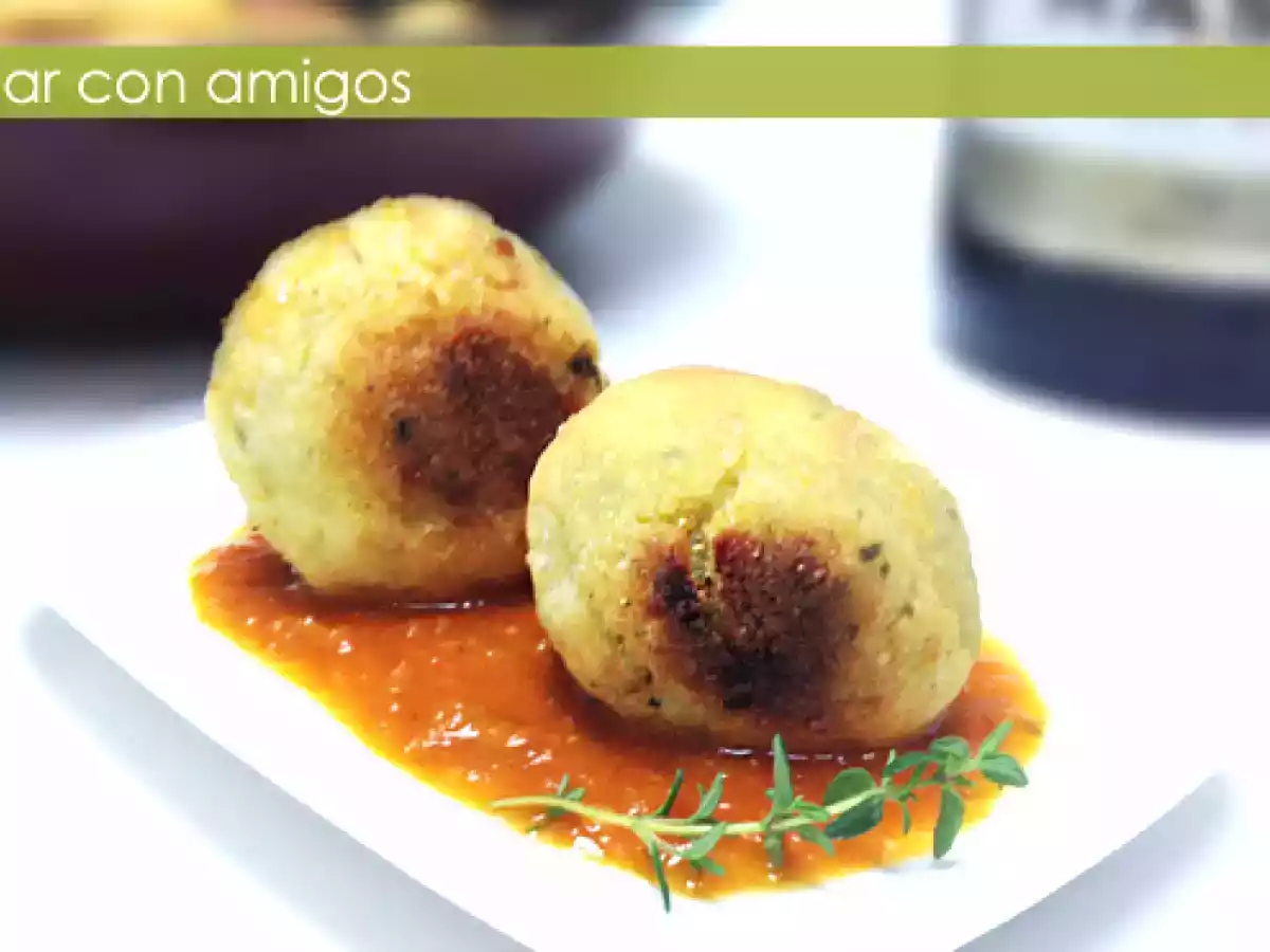 Albóndigas de merluza y gambas