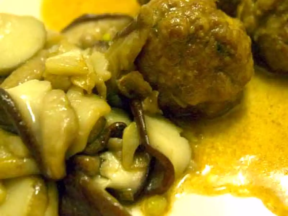 Albóndigas de ternera con boletus