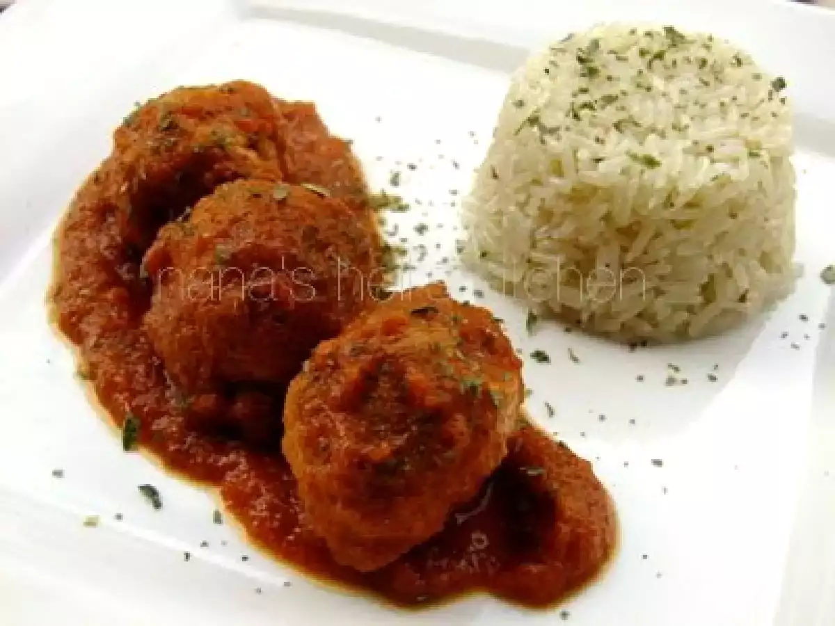 Albóndigas en salsa barbacoa