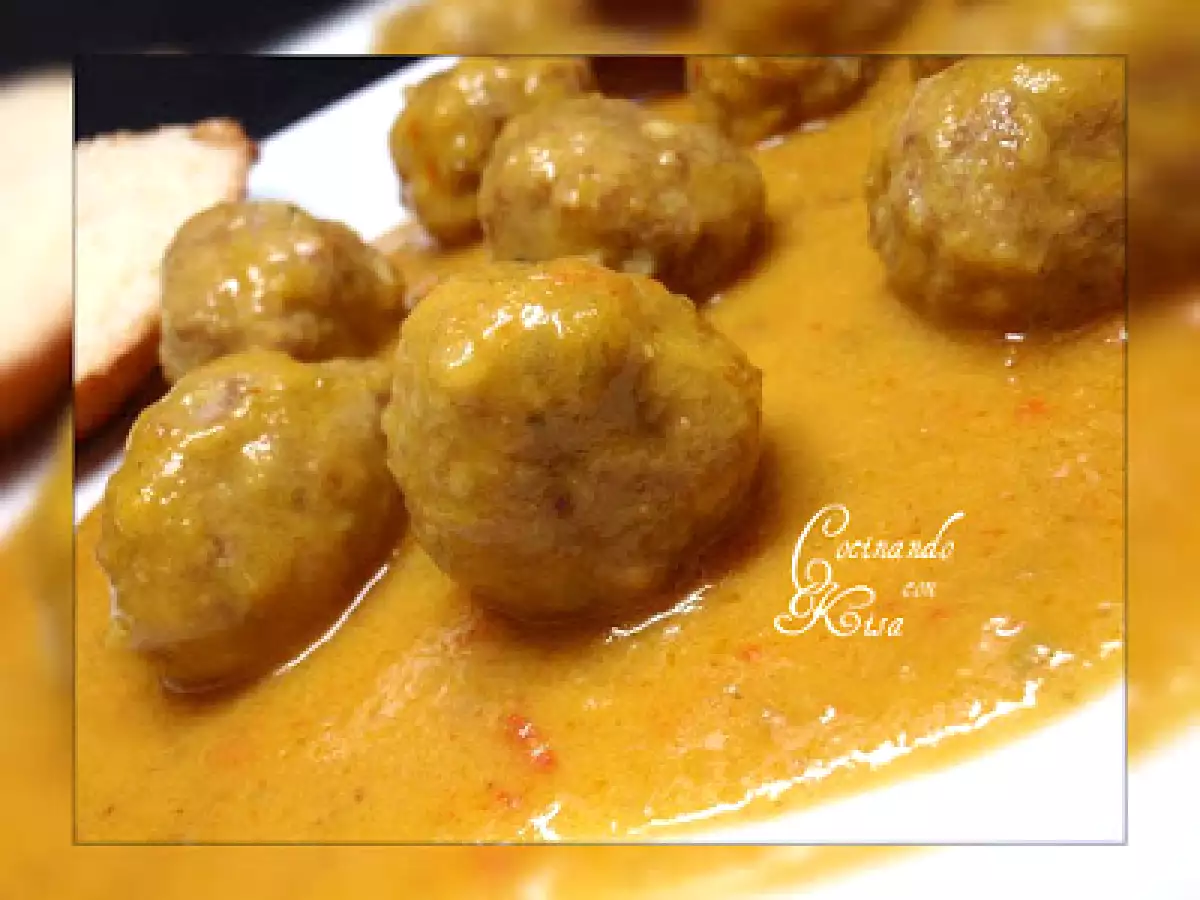 Albondigas en Salsa de Cerveza y Curry (fussioncook y termomix) - foto 2