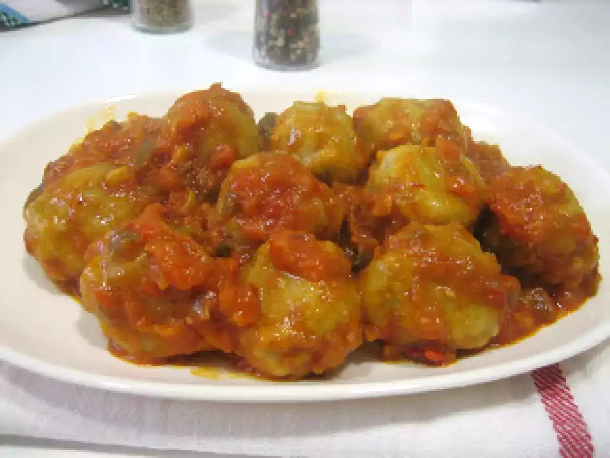 Albóndigas en salsa (en Varoma)