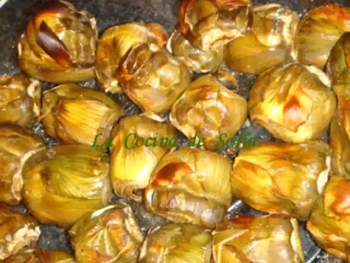 Alcachofas al Horno.