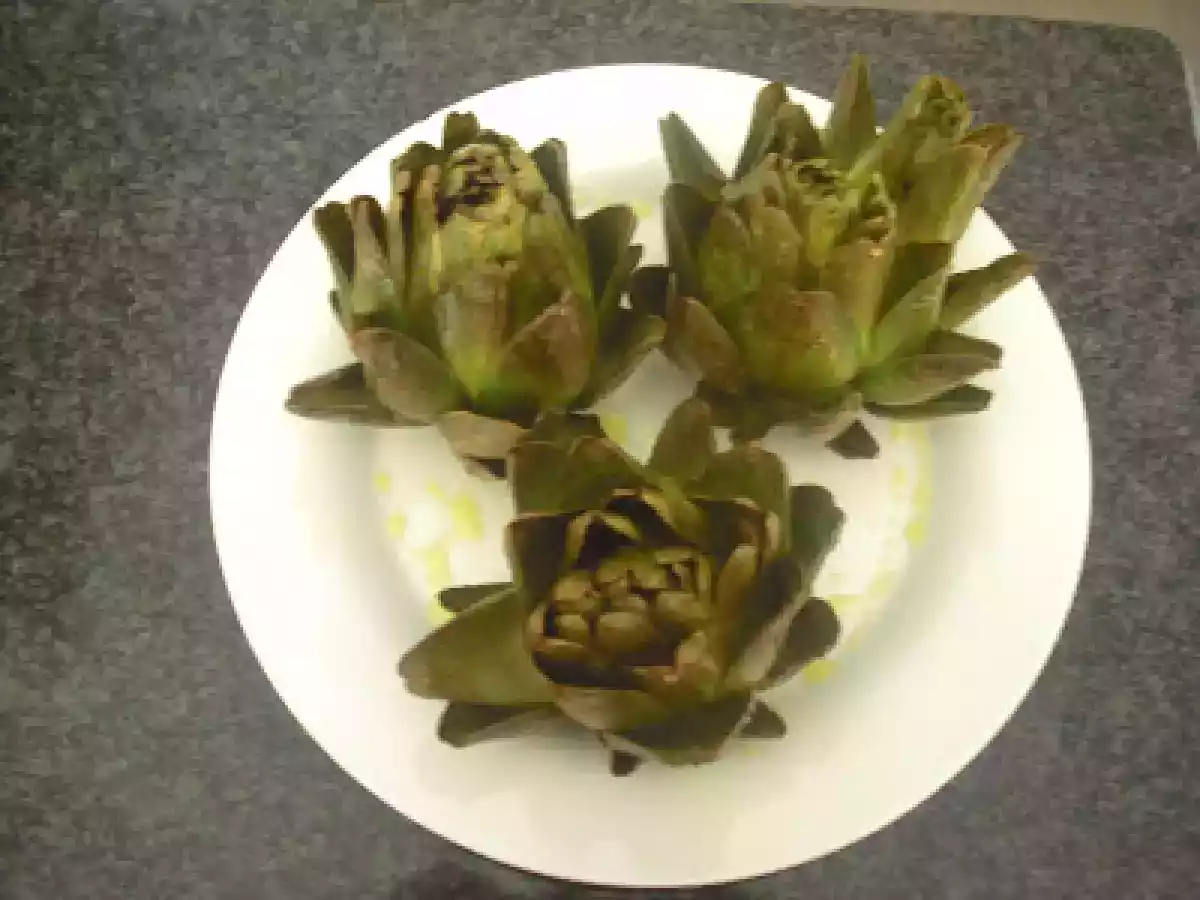 ALCACHOFAS AL MICROONDAS