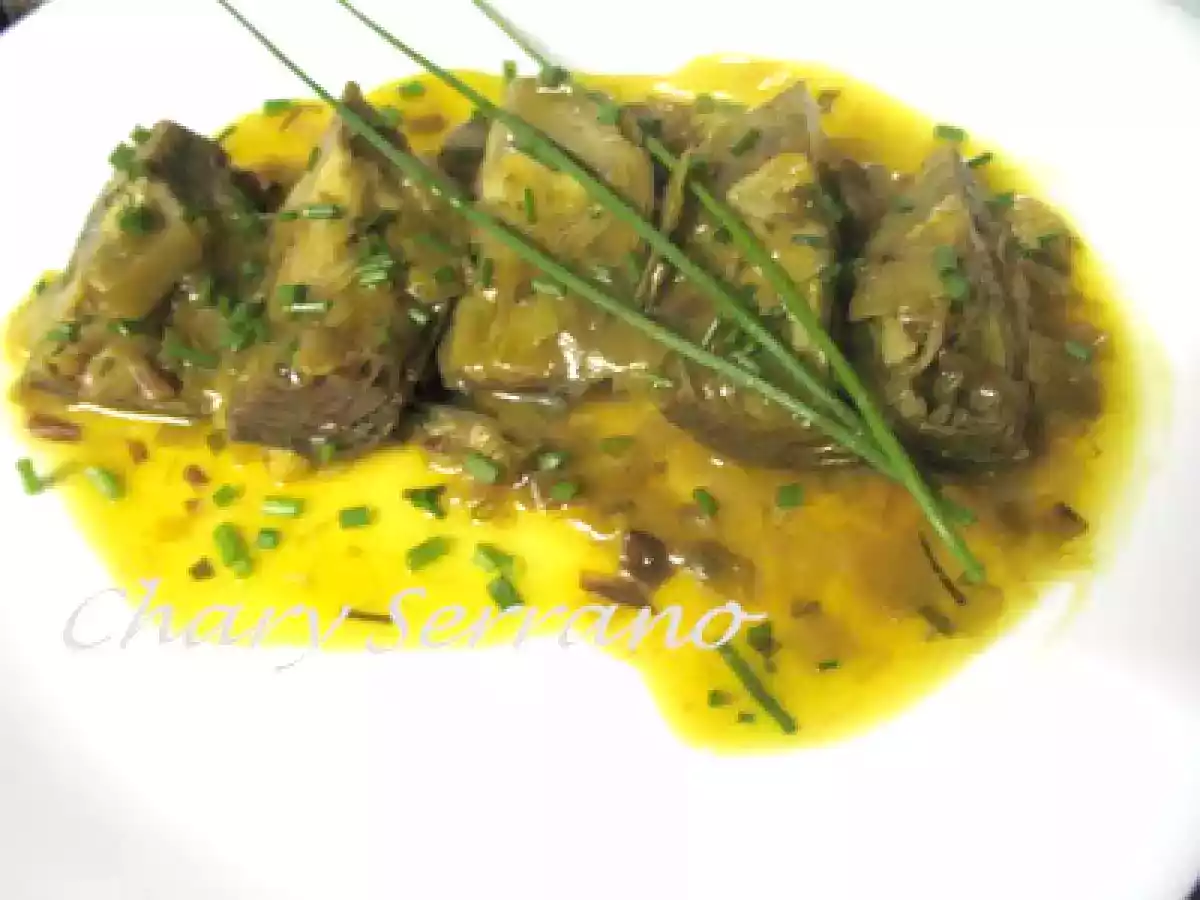 Alcachofas al vino blanco