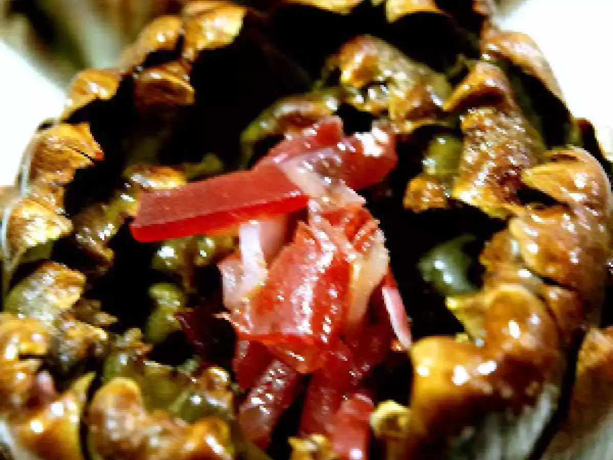 Alcachofas con jamón ibérico - foto 3