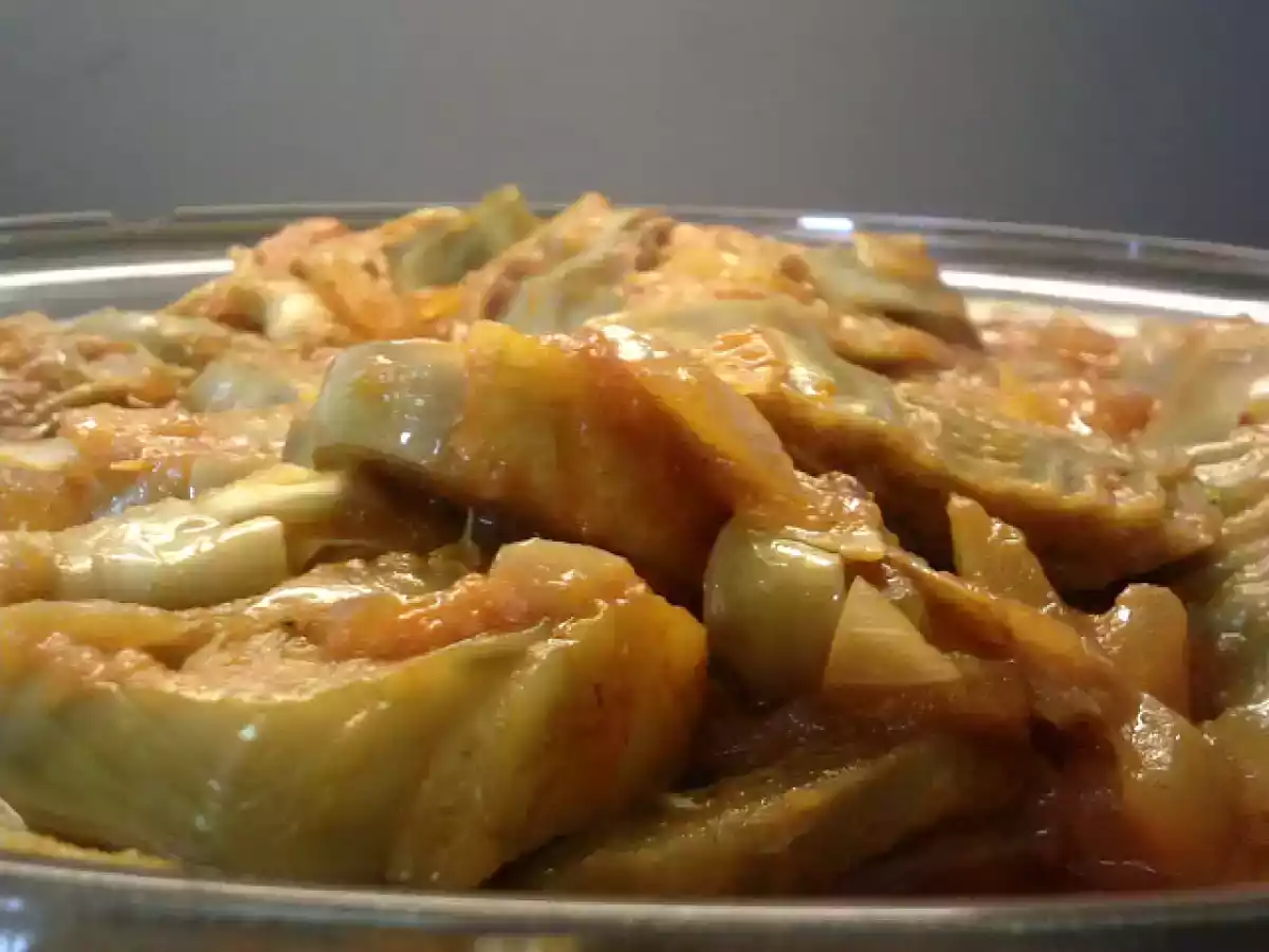 Alcachofas con sofrito casero, Fussioncook