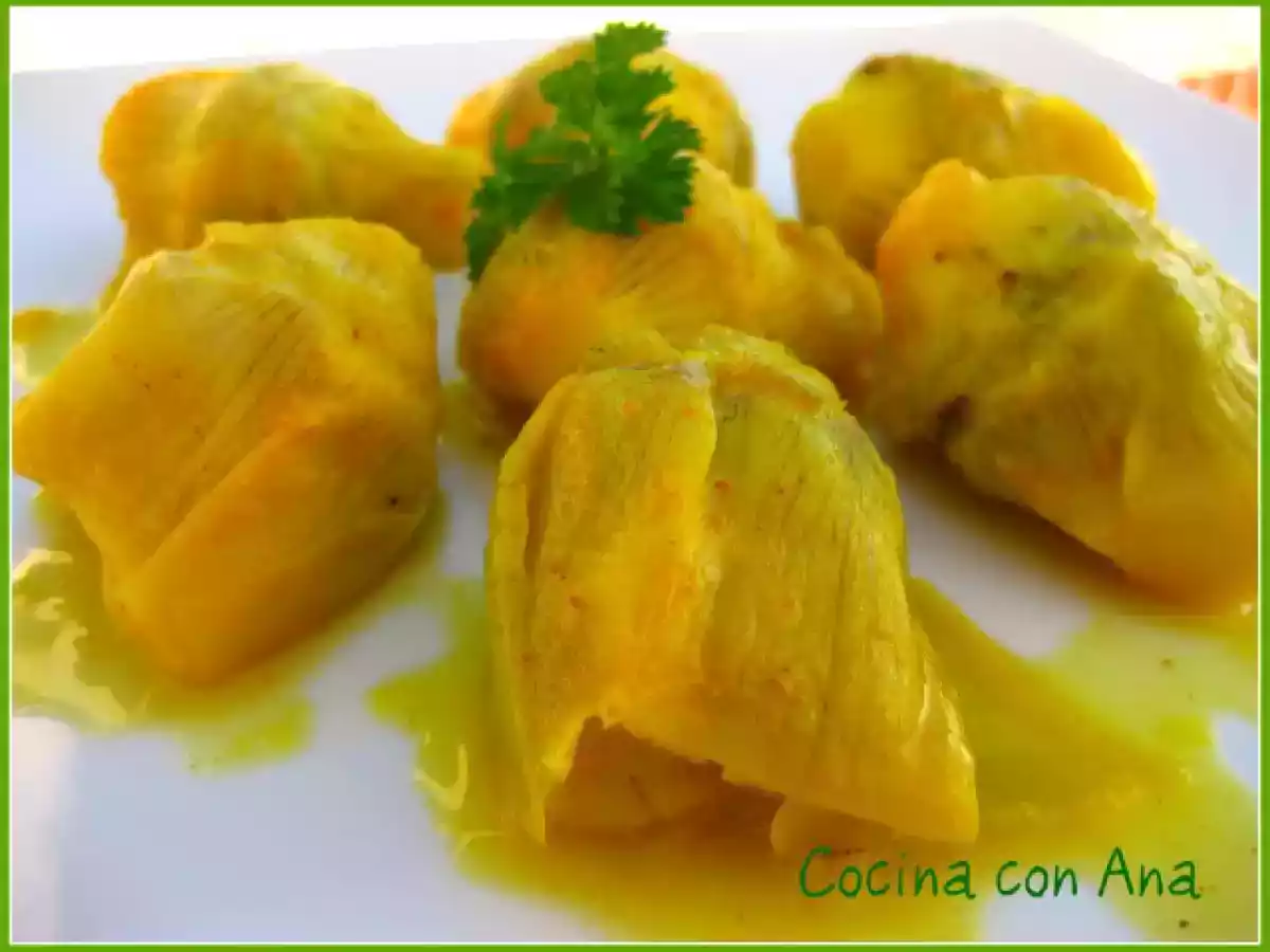 ALCACHOFAS CONFITADAS CON ESPECIAS