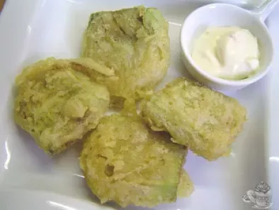 Alcachofas en tempura