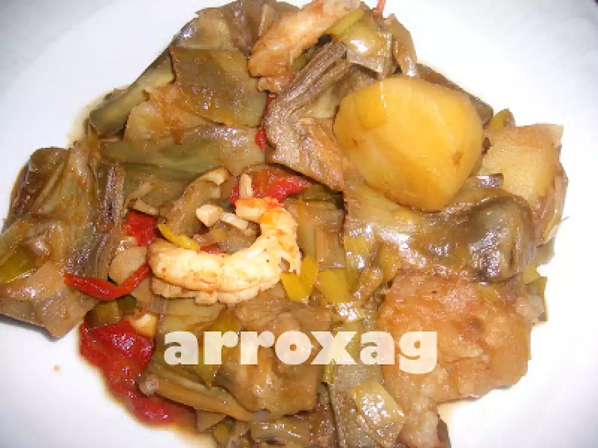 ALCACHOFAS SALTEADAS MAR Y MONTAÑA