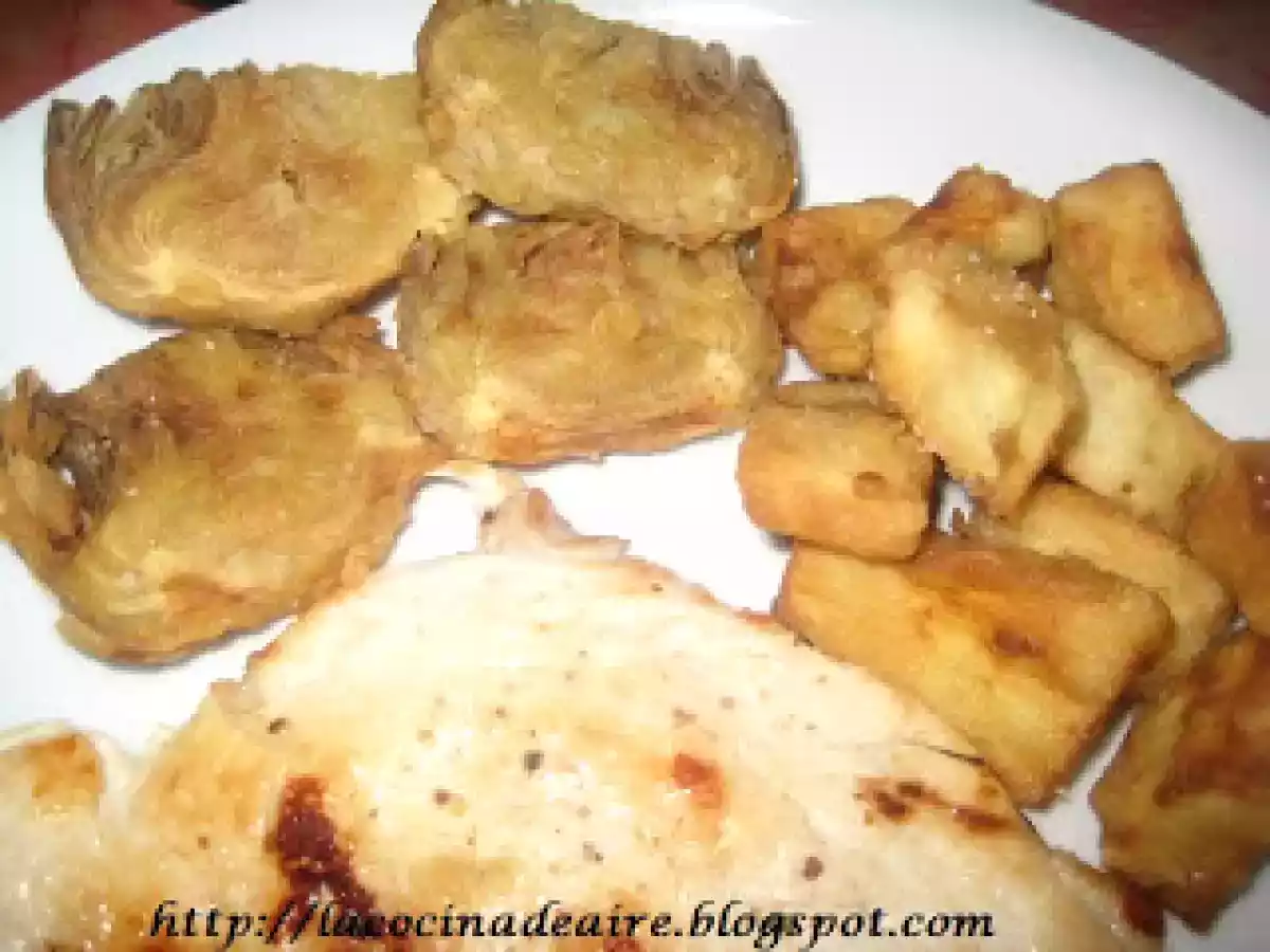 ALCACHOFAS Y BERENJENAS REBOZADAS