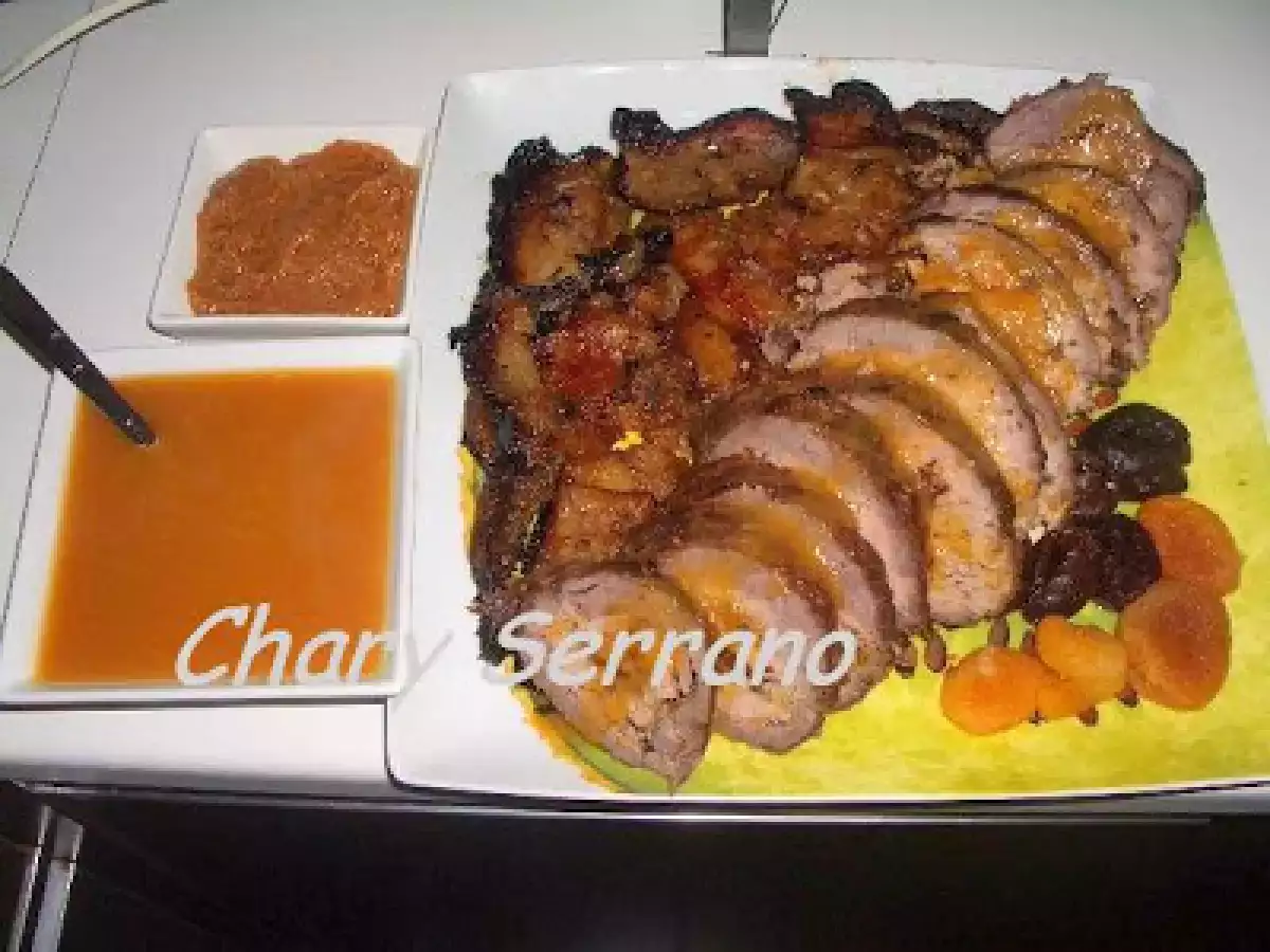 Aleta de ternera rellena, con sabores de navidad - foto 2