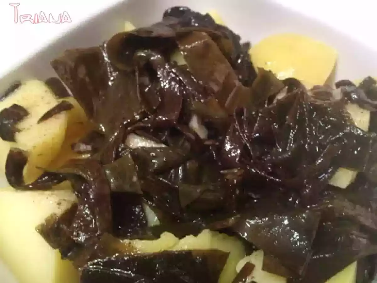 Aliño de papas con vinagreta de Algas Porto Muinos - foto 2