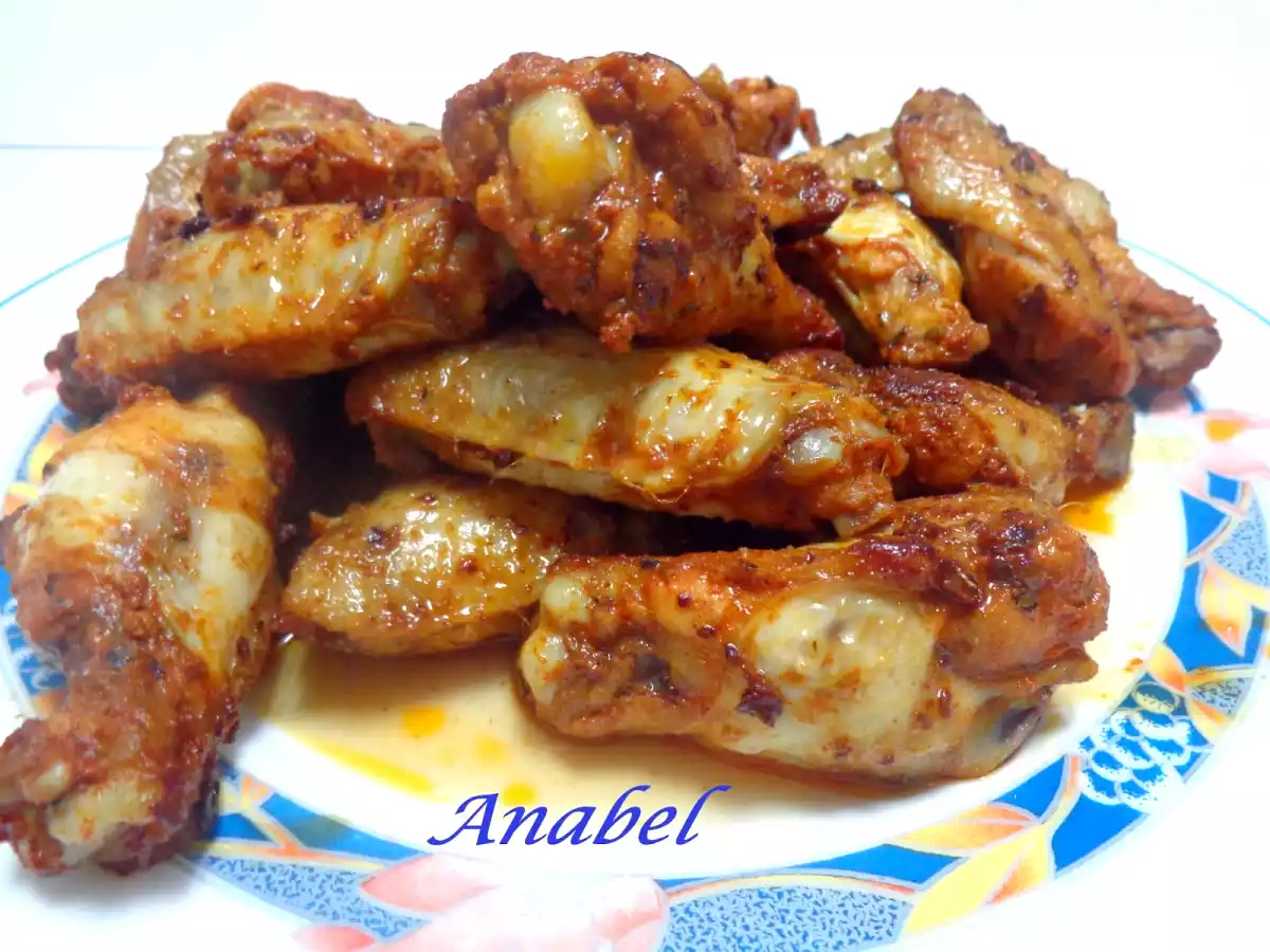 Alitas de pollo adobadas
