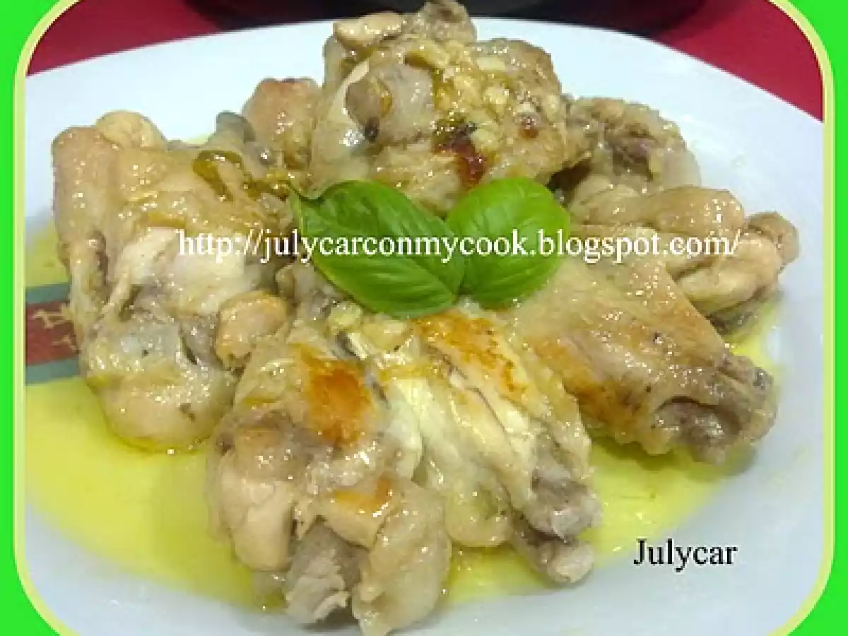 Alitas de pollo al ajillo olla GM D