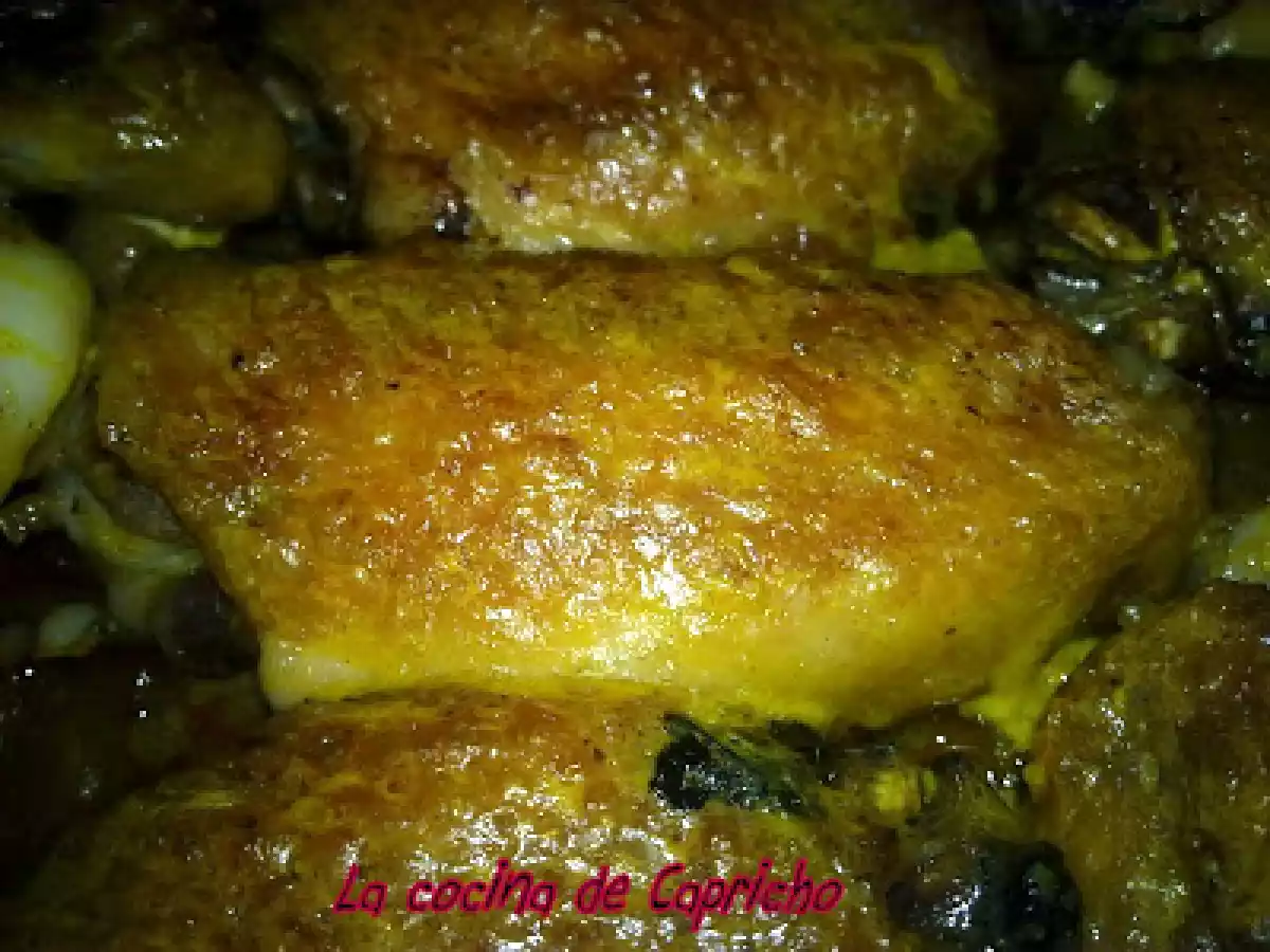 Alitas de pollo al curry