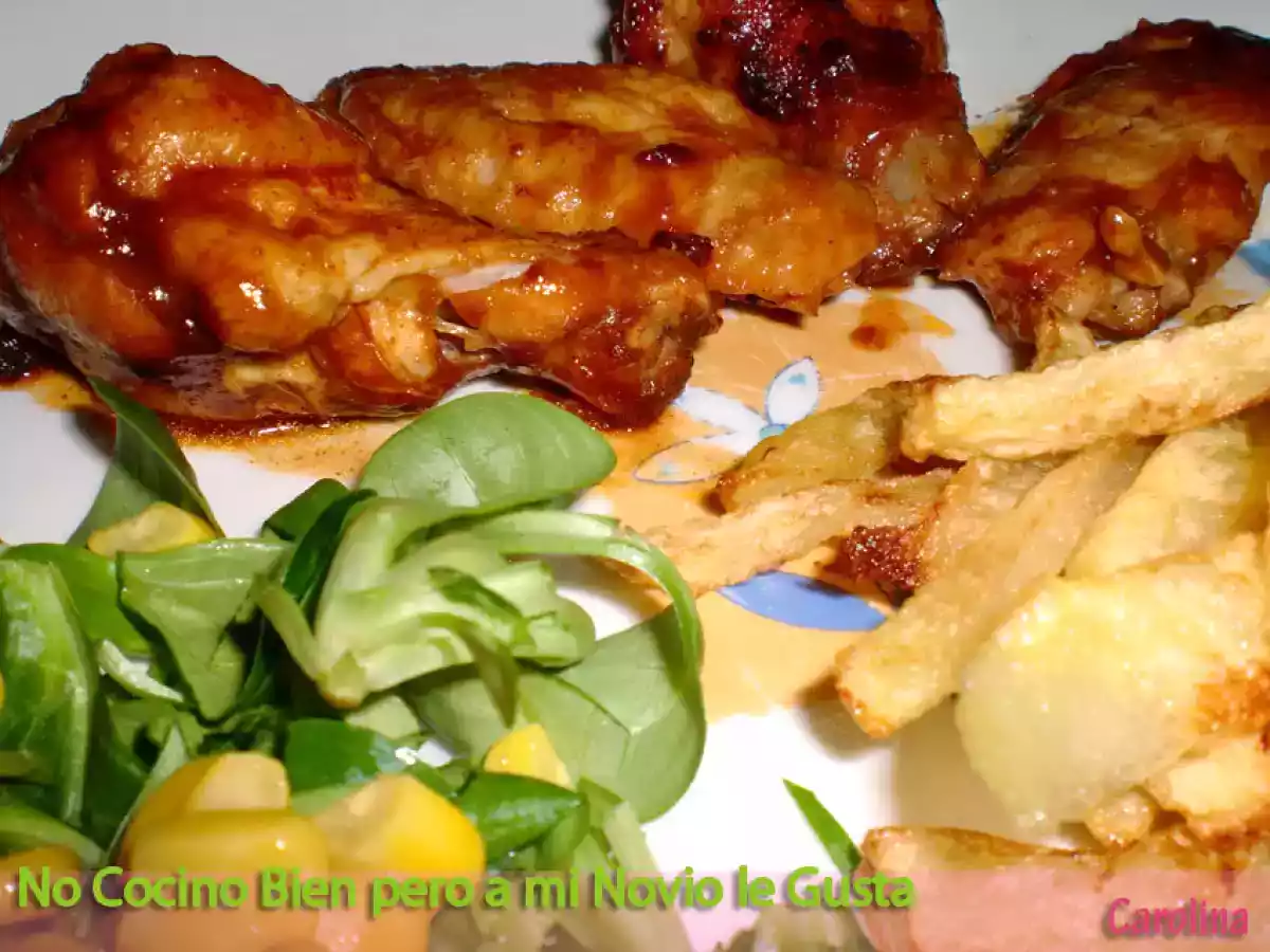 Alitas de pollo en Salsa Barbacoa - foto 2