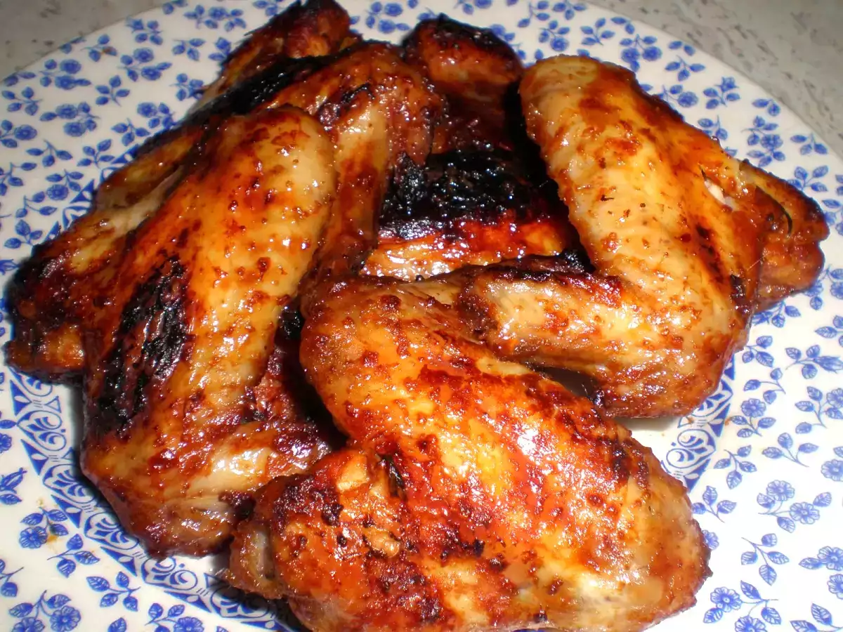 Alitas marinadas al horno