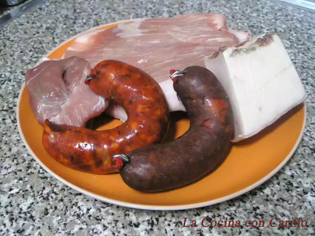 Alubias mini con chorizo y morcilla - foto 3