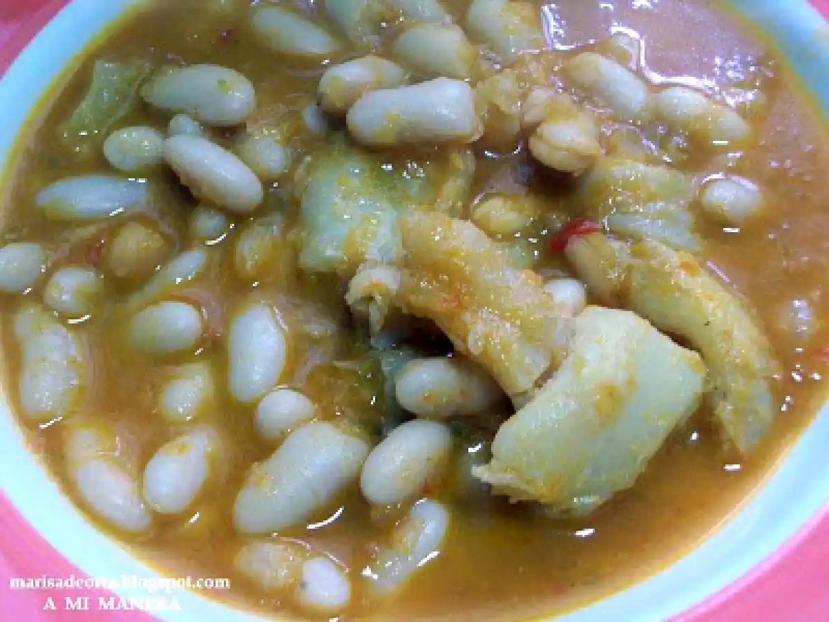 ALUBIAS O HABICHUELAS CON BACALAO
