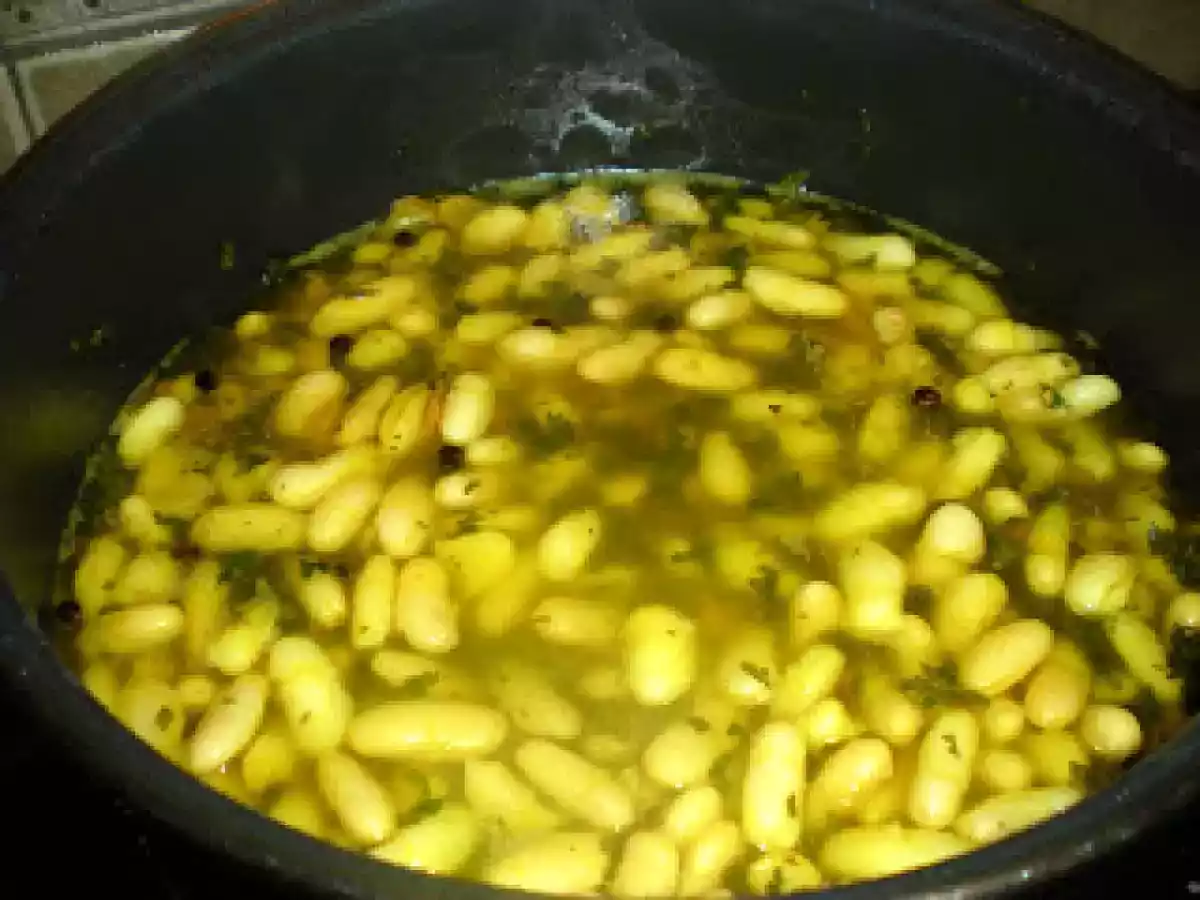 Alubias o judías blancas aliñadas y solomillo de cerdo - foto 2