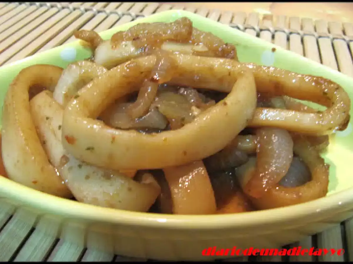 ANILLAS DE CALAMAR AL PEDRO XIMÉNEZ - foto 2