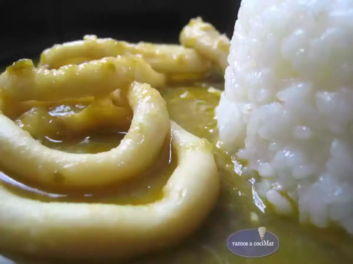 Anillas de calamar en salsa Thermomix y Moulinex Fresh Express