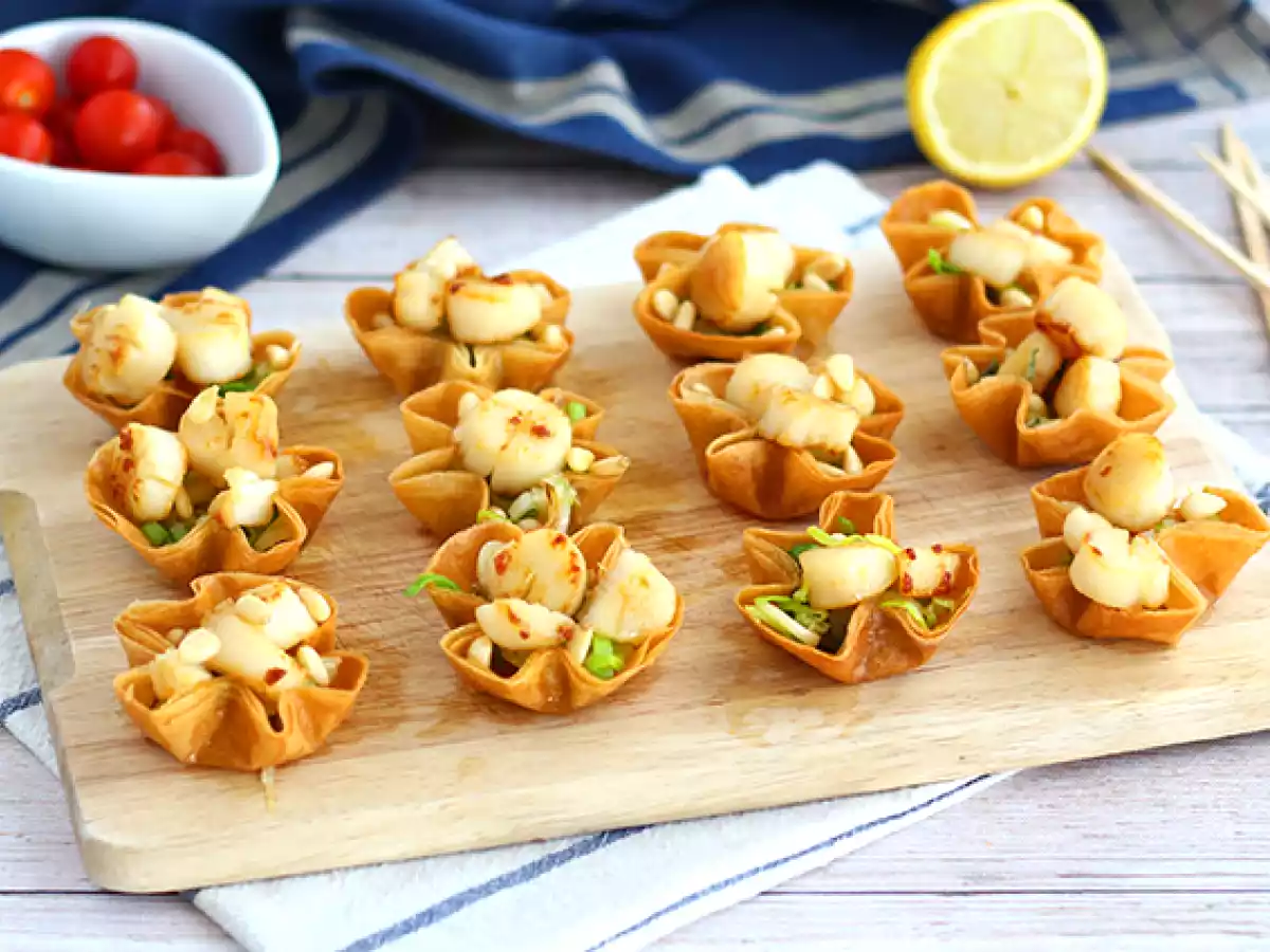 Aperitivos crujientes de vieiras - foto 2