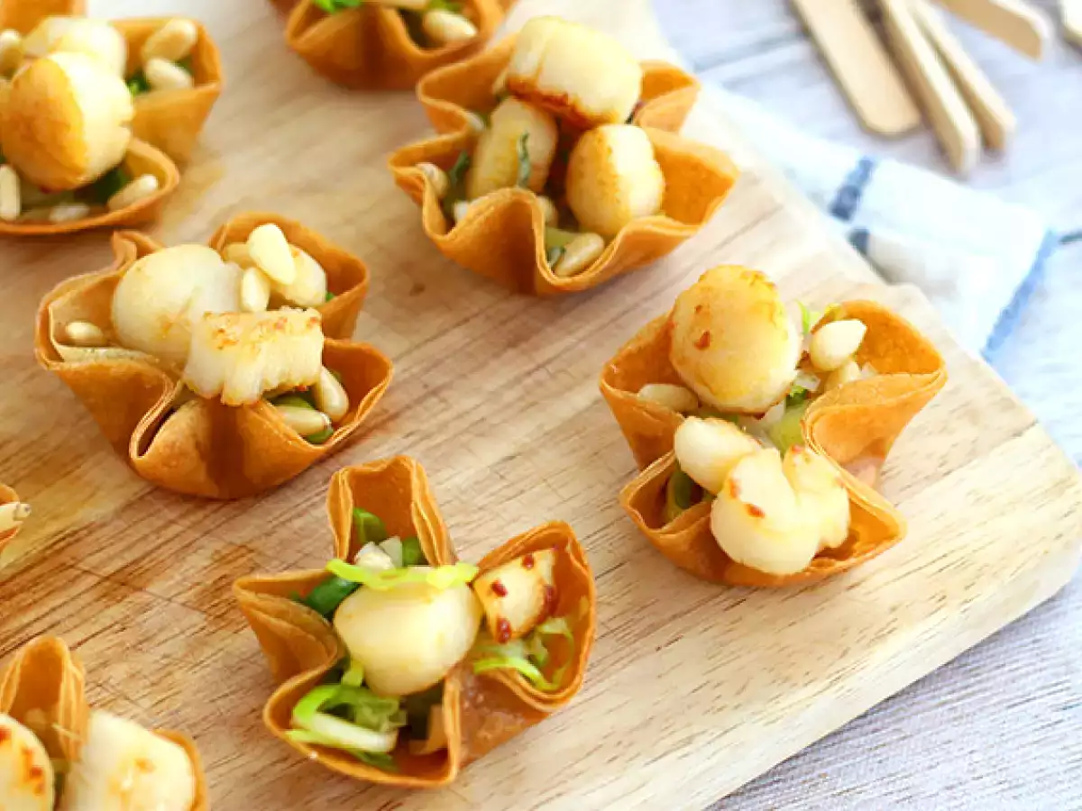 Aperitivos crujientes de vieiras - foto 3