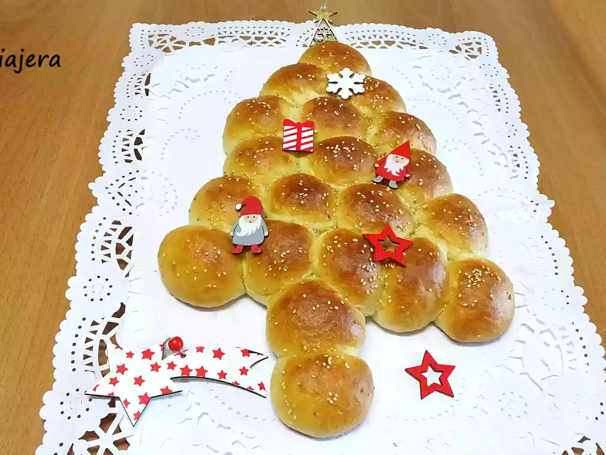 Árbol de Navidad de bollitos - foto 2