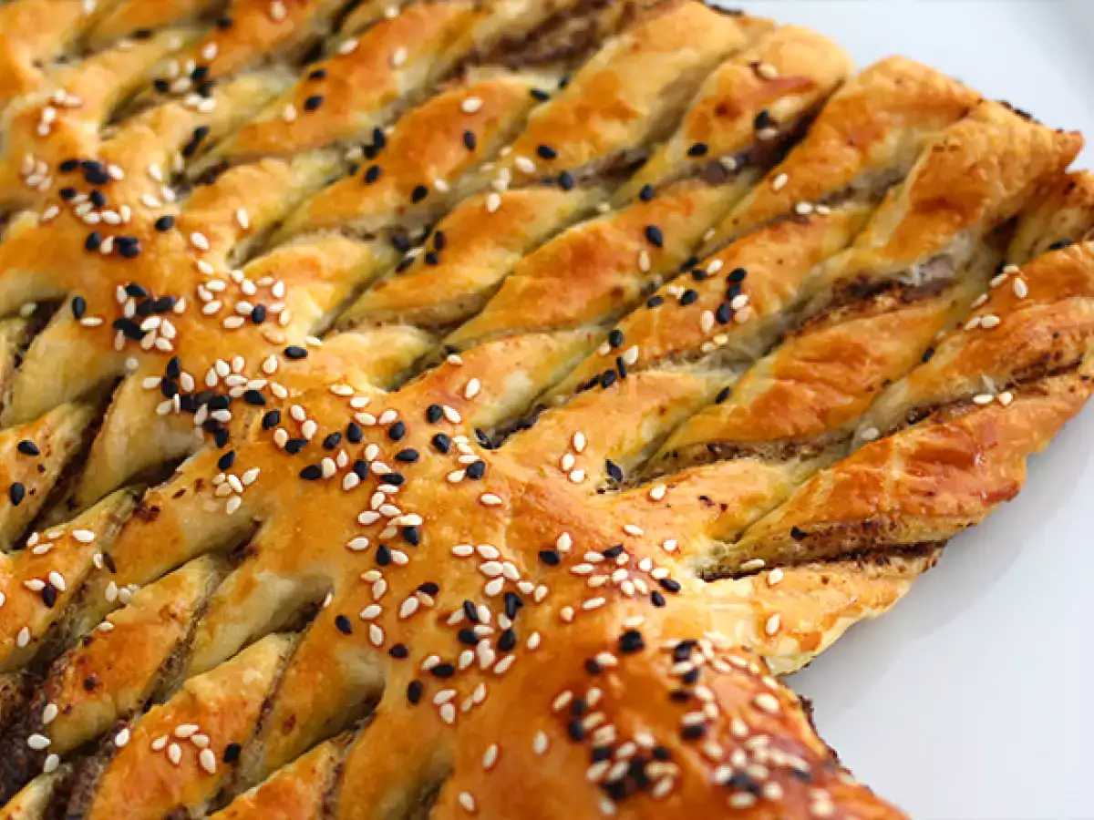 Árbol de navidad, hojaldre y tapenade (paté de aceitunas) - foto 4