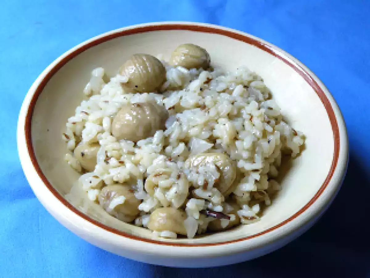 Arròs amb castanyes