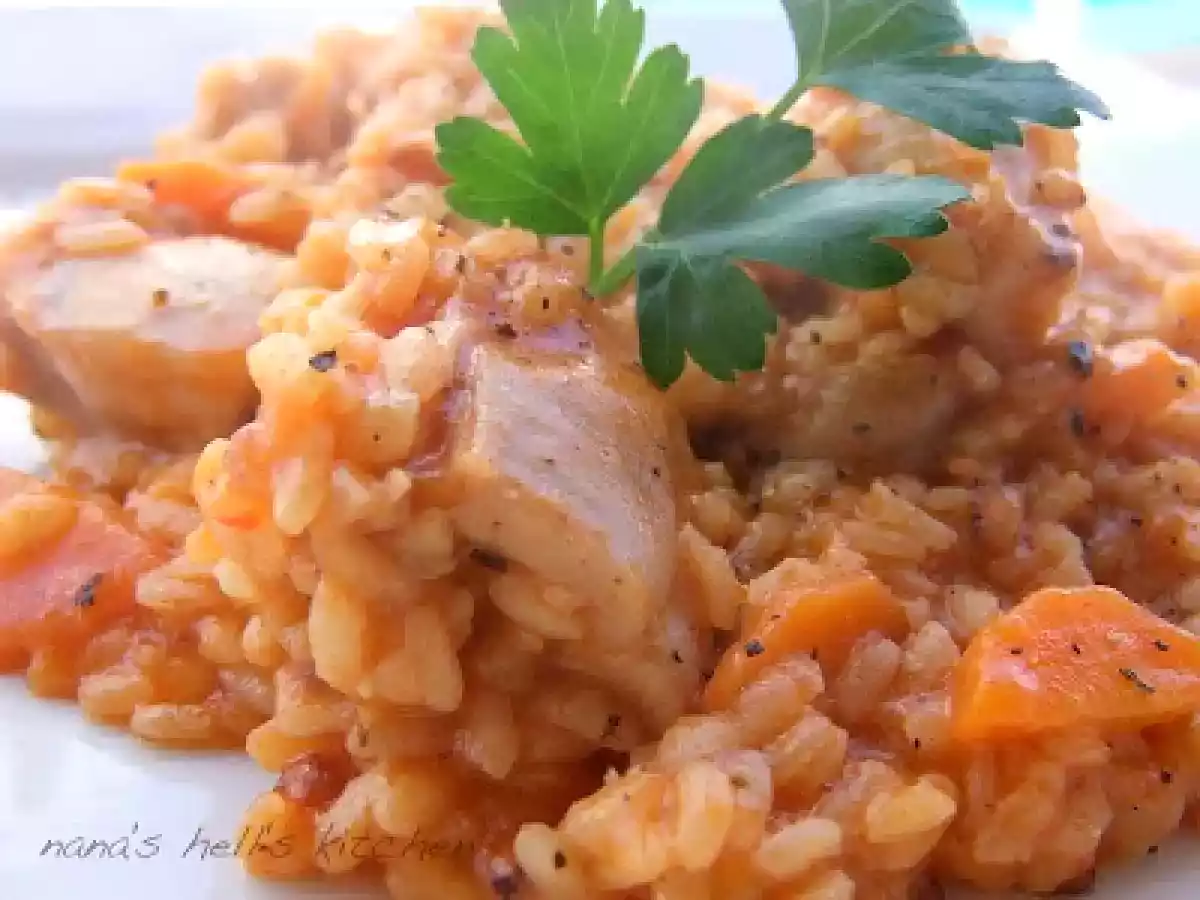 Arroz a la pimienta