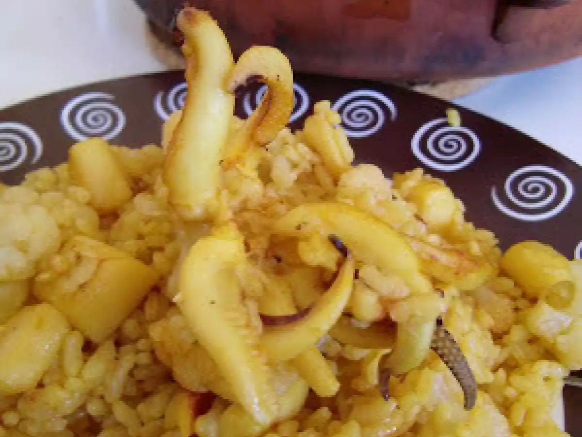 Arroz al horno con sepia y coliflor - foto 2