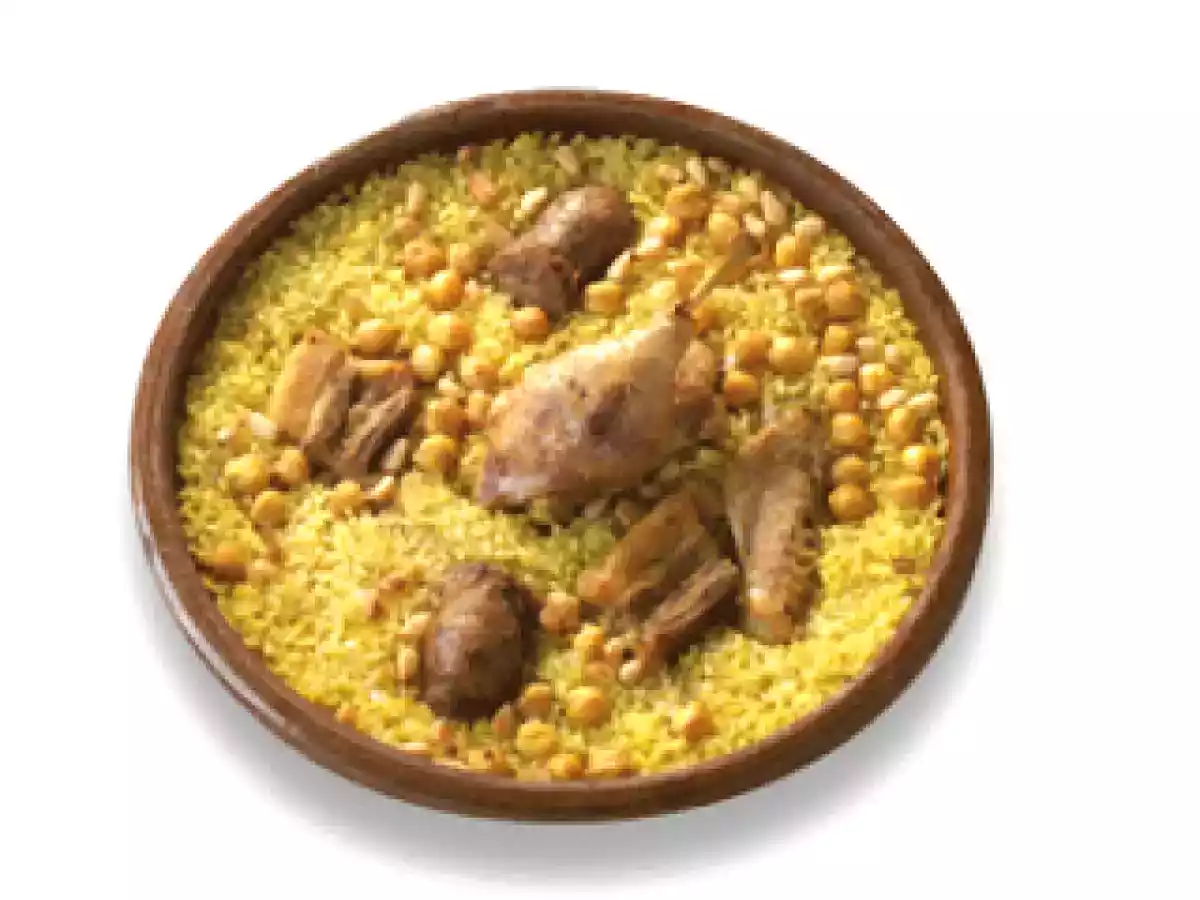 Arroz bomba al horno con pato