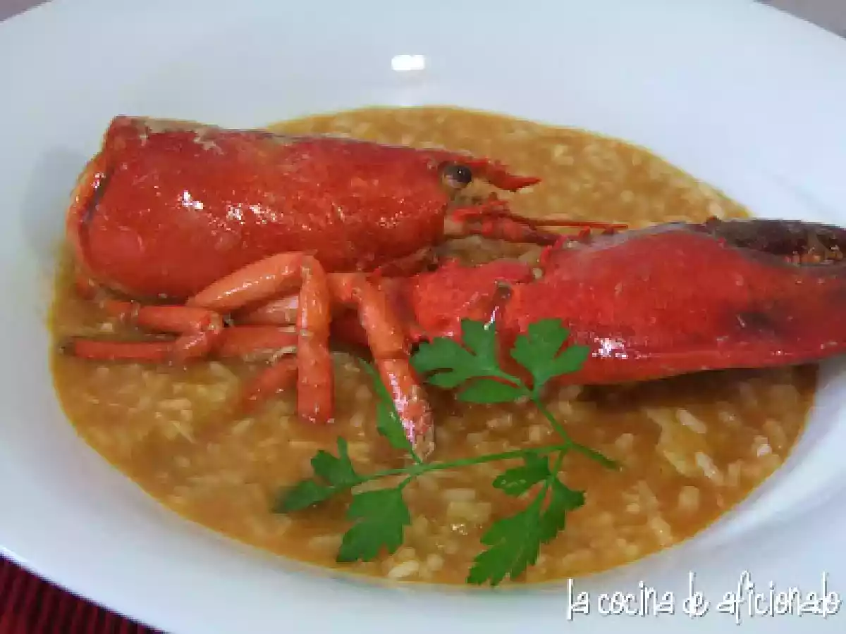 Arroz caldoso con bogavante