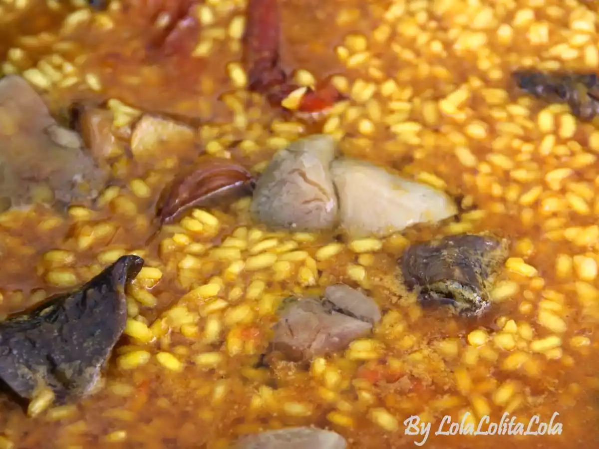 Arroz caldoso con foie y setas