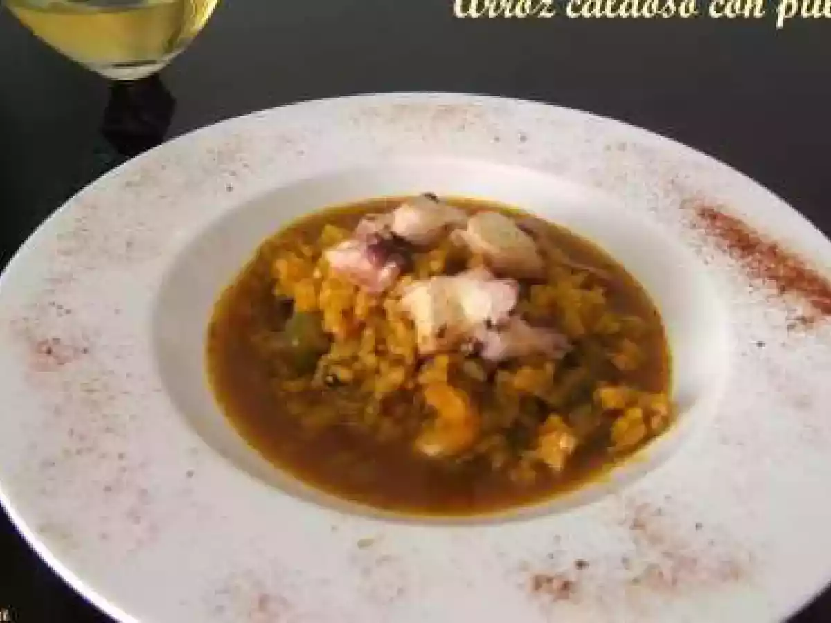 Arroz caldoso con pulpo