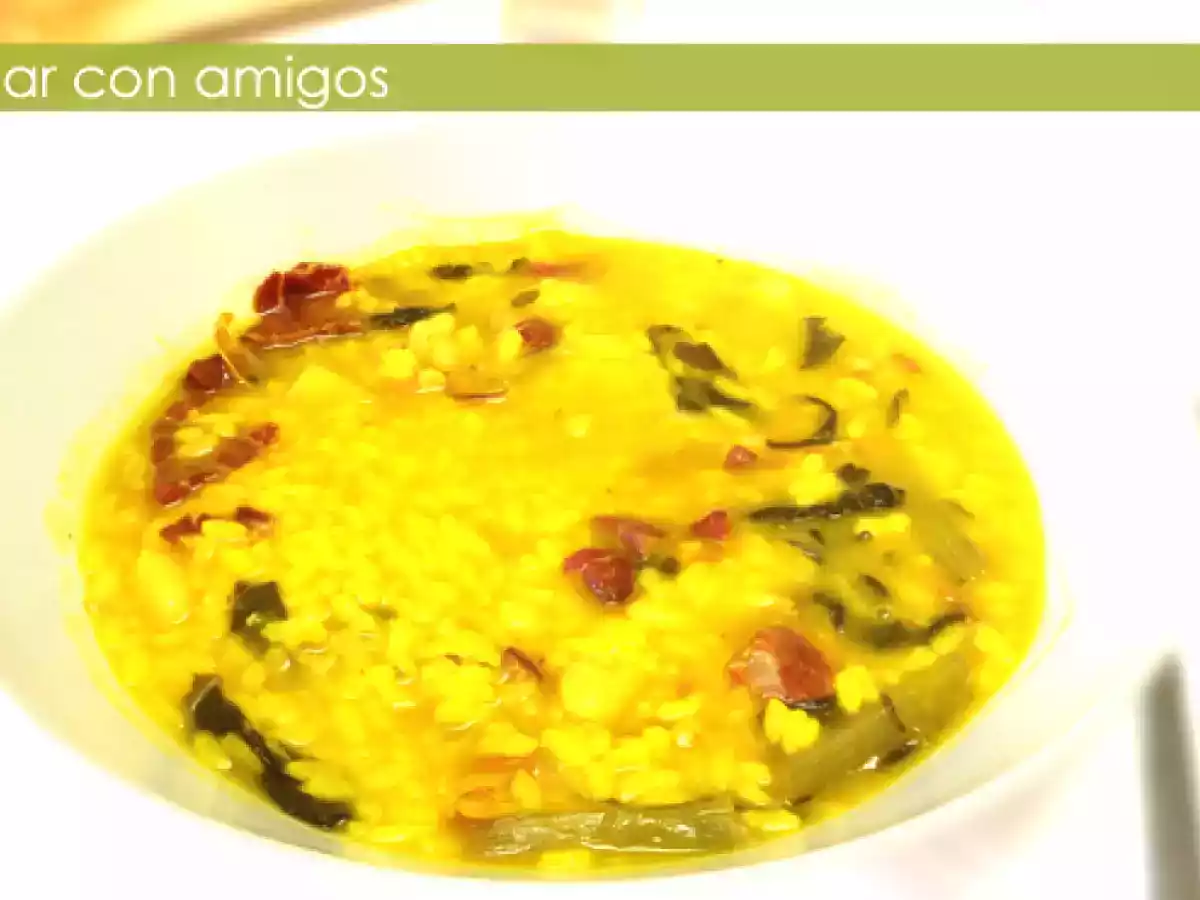 Arroz con acelgas