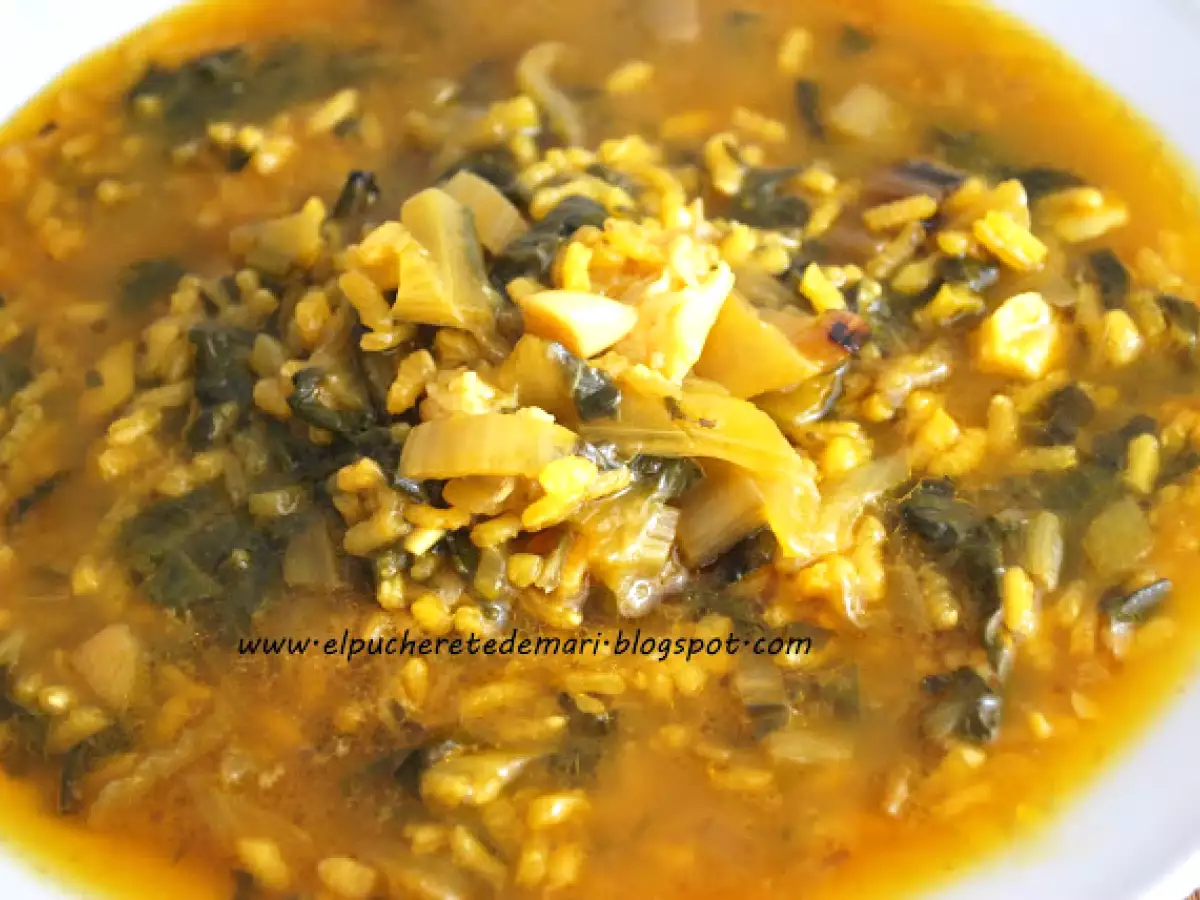Arroz con acelgas en caldo suave - foto 2