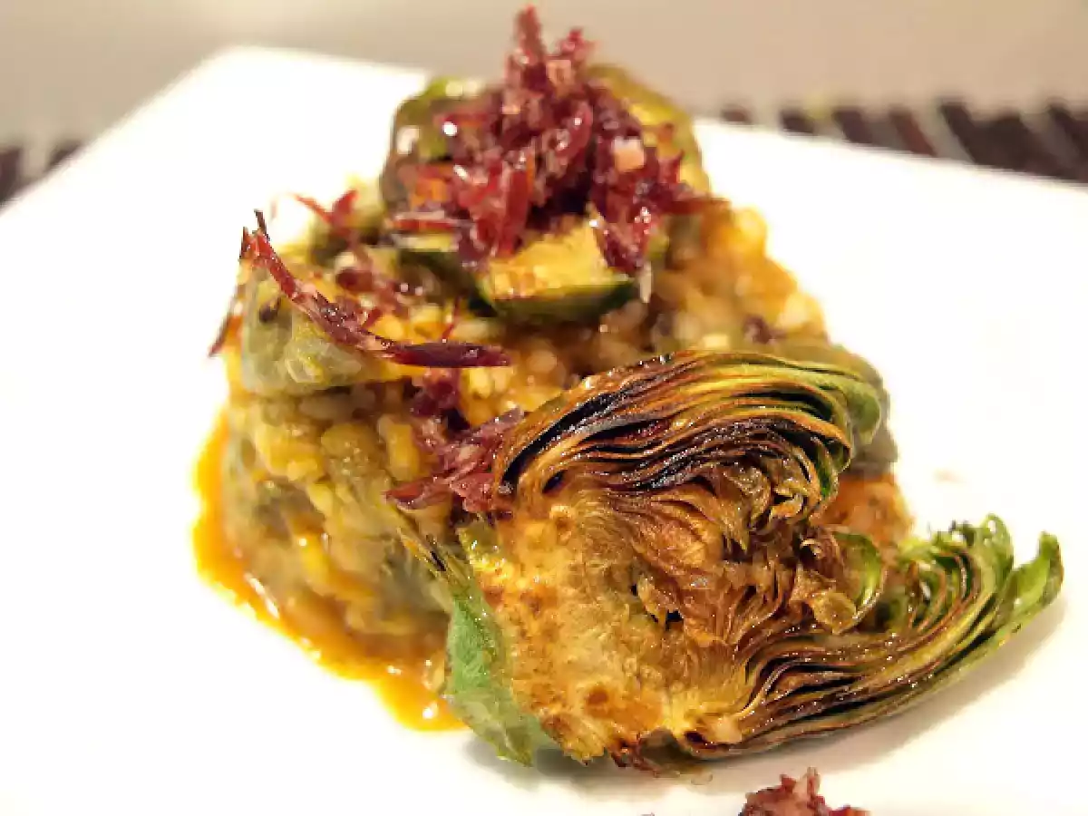 Arroz con alcachofas y jamón - foto 4