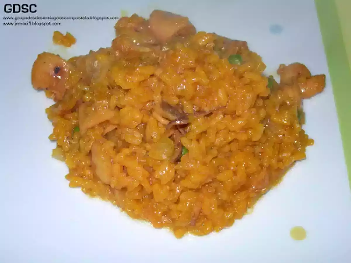 ARROZ CON BACALAO, GAMBAS Y CHIPIRONES