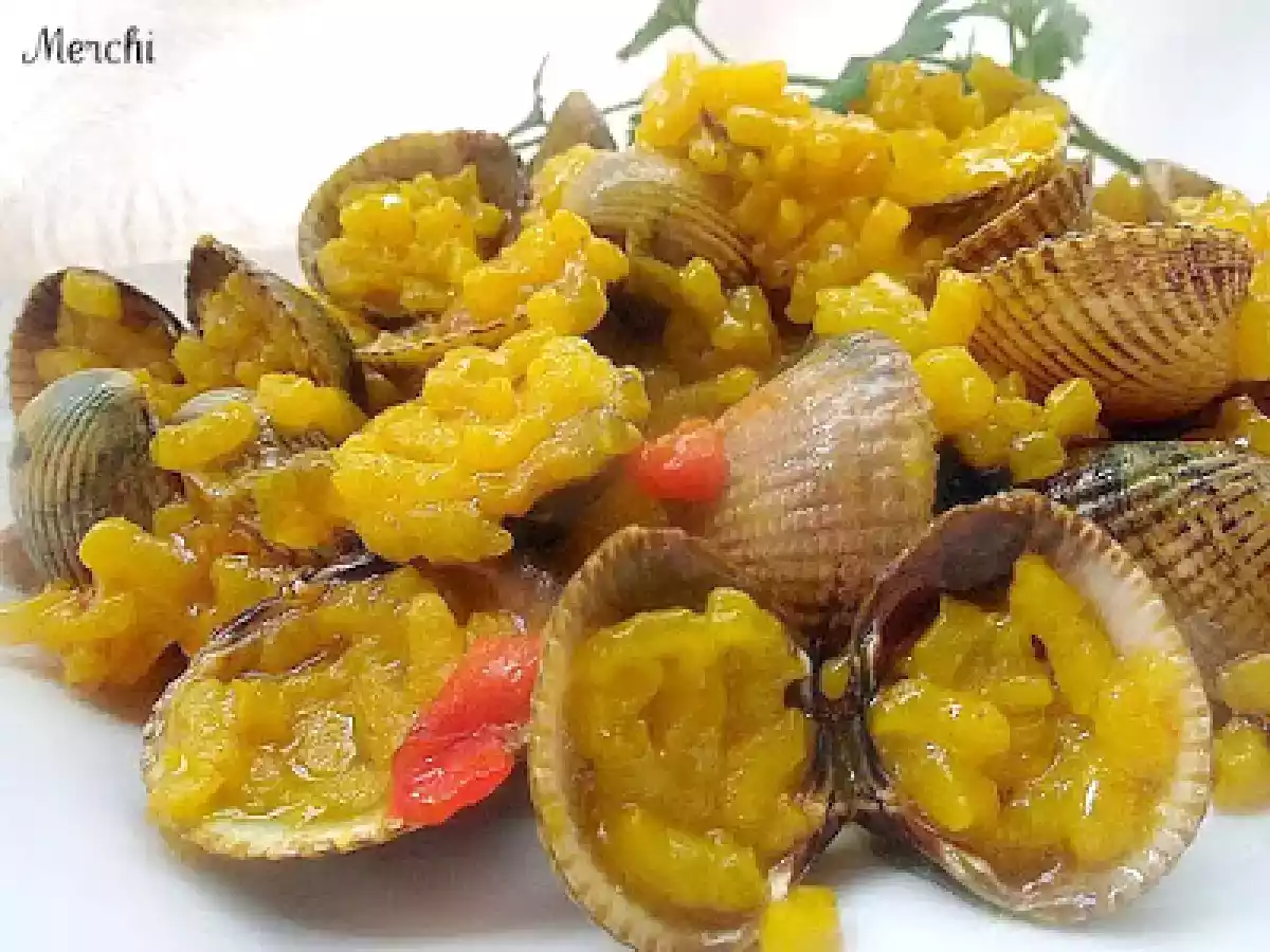 Arroz con berberechos (gallegos)
