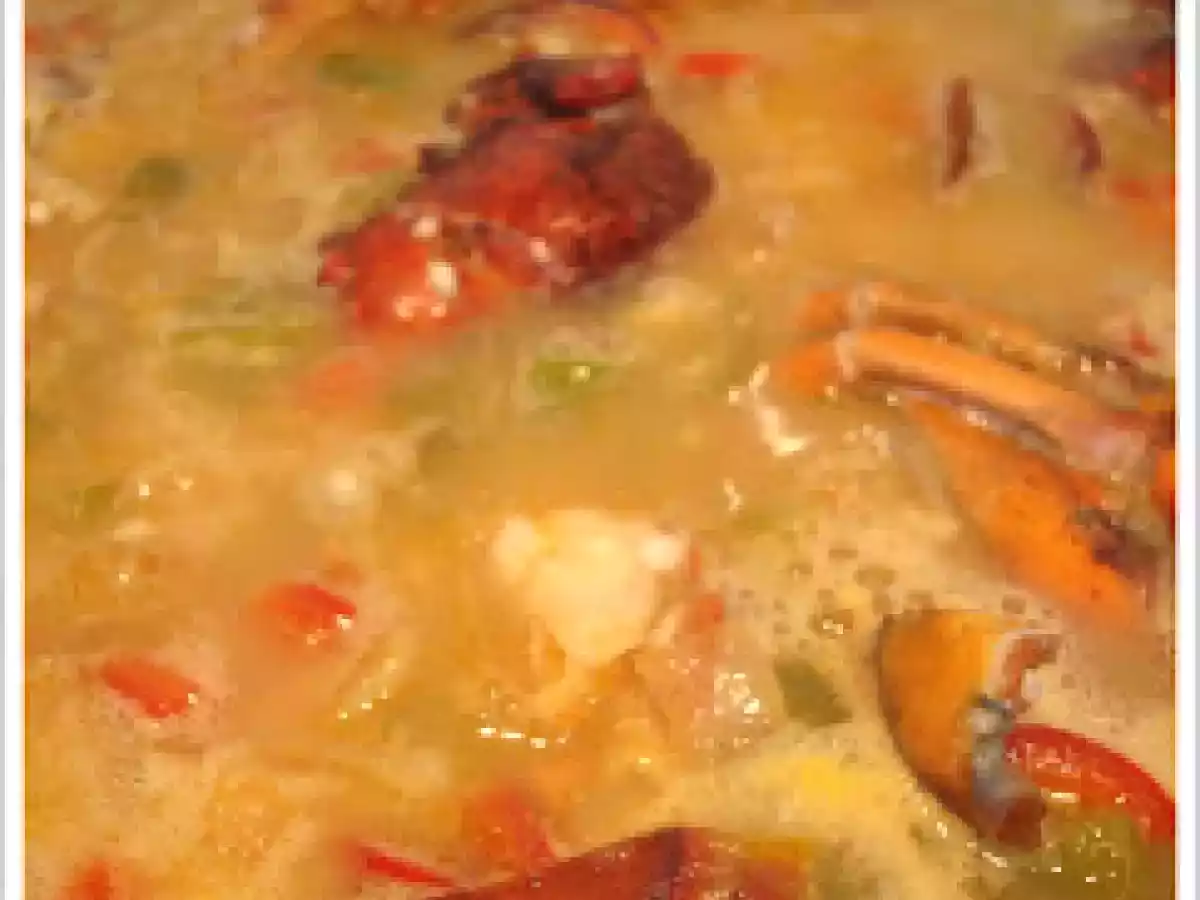 Arroz con bogabante o Lumbrigante con arroz