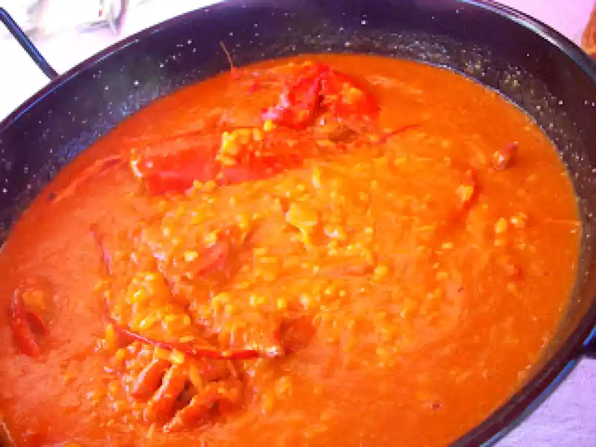 Arroz con bogavante en Thermomix