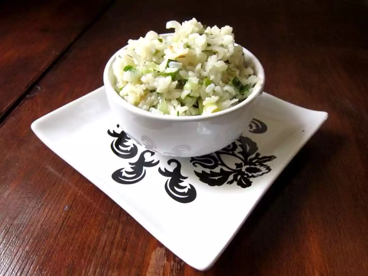 Arroz con cebolleta y jengibre aromatizado con infusión de lemongrass - foto 2