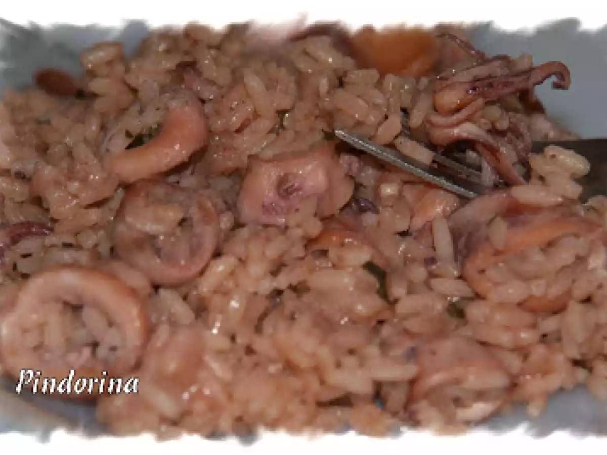 Arroz con chipirones