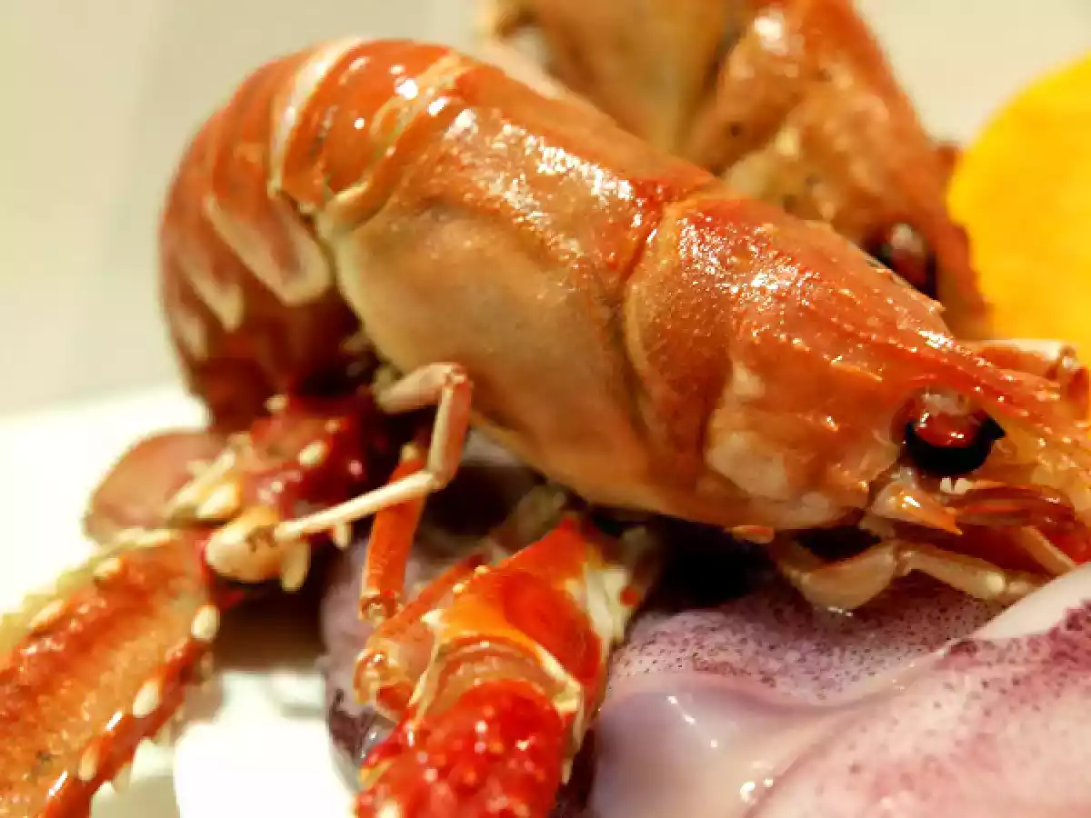 Arroz con cigalas, calamares y calabaza - foto 3