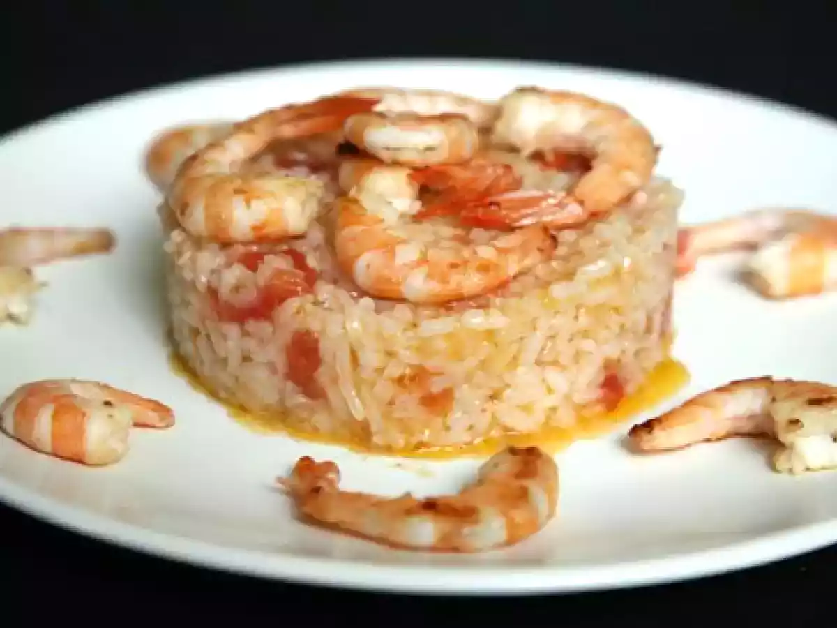 Arroz con gambas