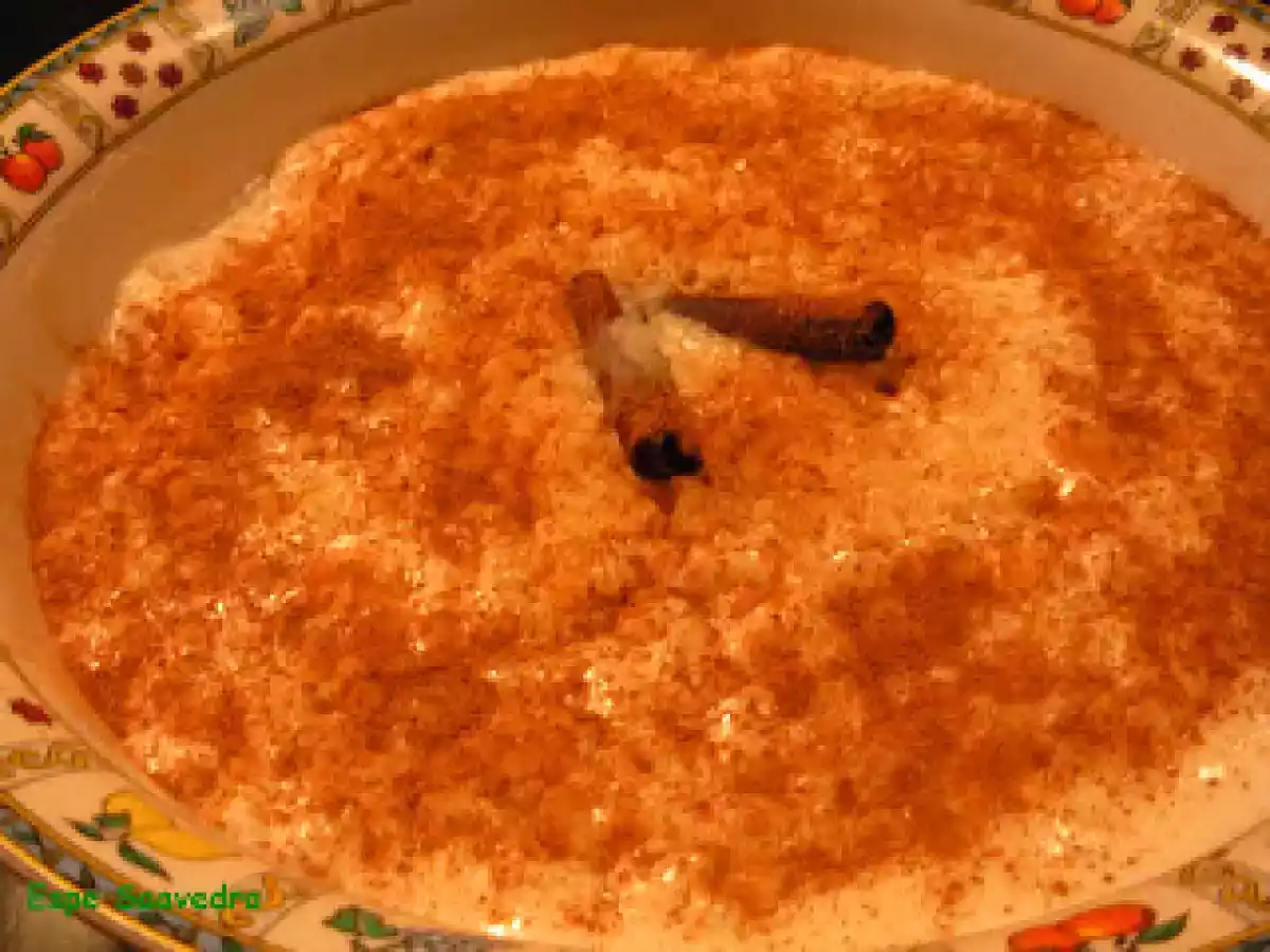 Arroz con leche meloso