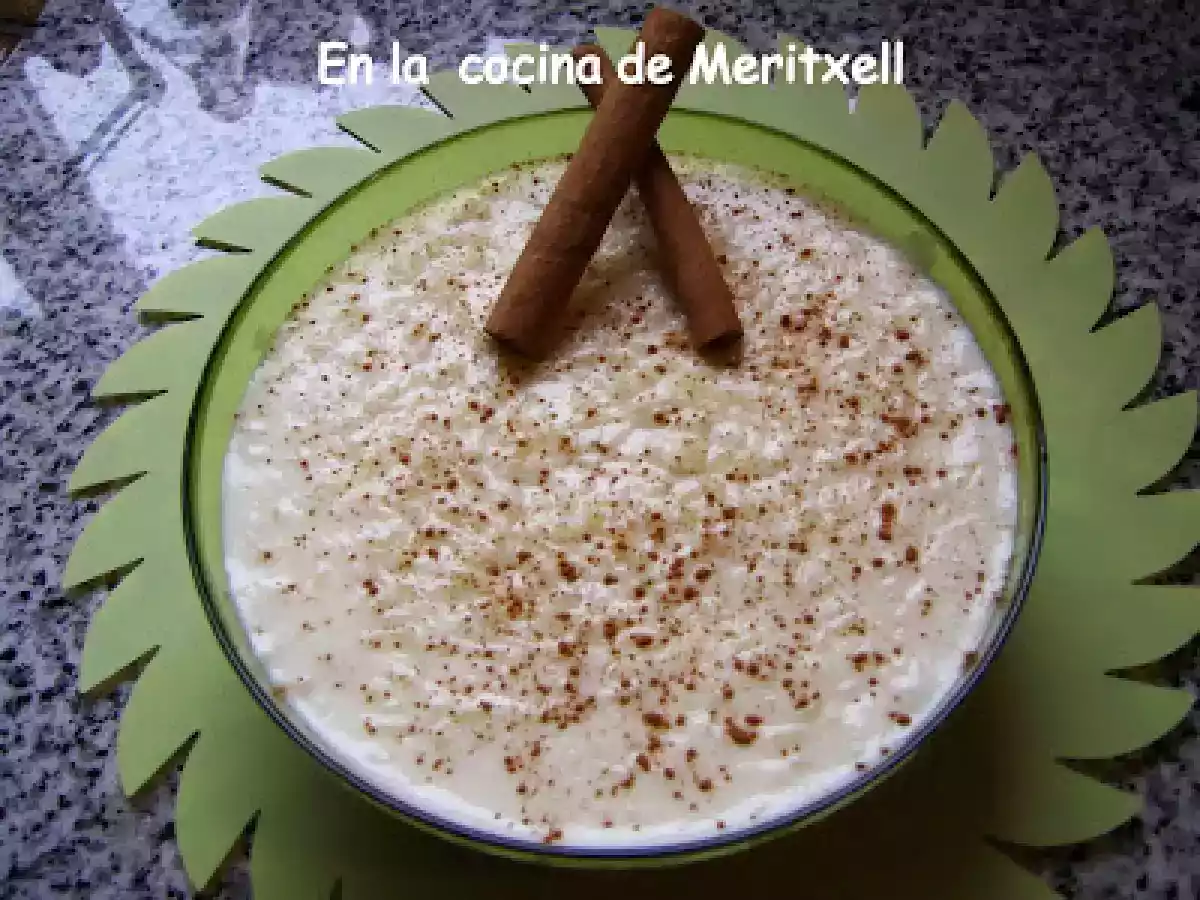 Arroz con leche muy cremoso